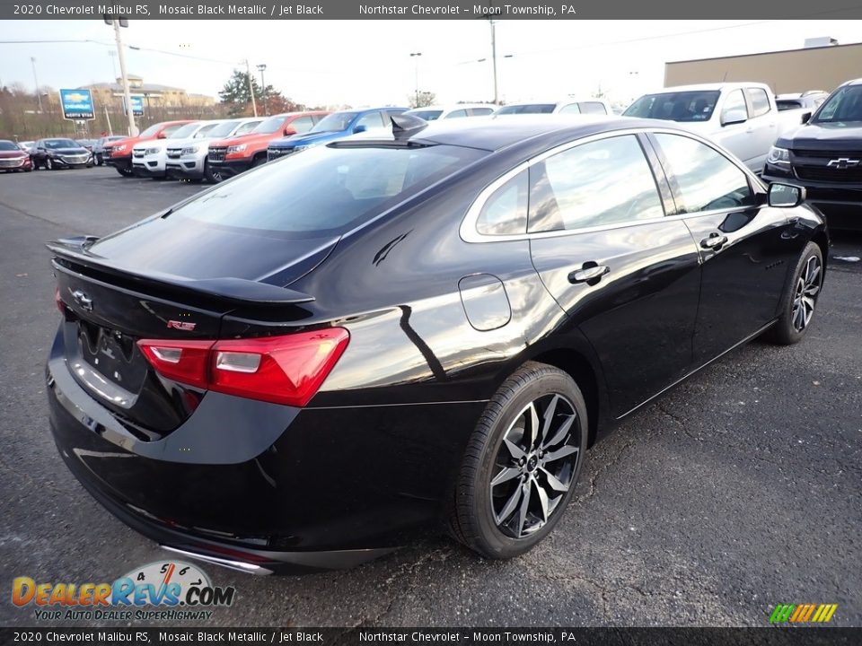 2020 Chevrolet Malibu RS Mosaic Black Metallic / Jet Black Photo #5