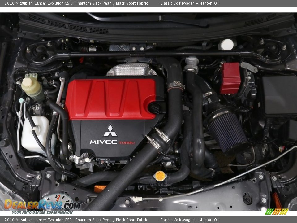 2010 Mitsubishi Lancer Evolution GSR Phantom Black Pearl / Black Sport Fabric Photo #18