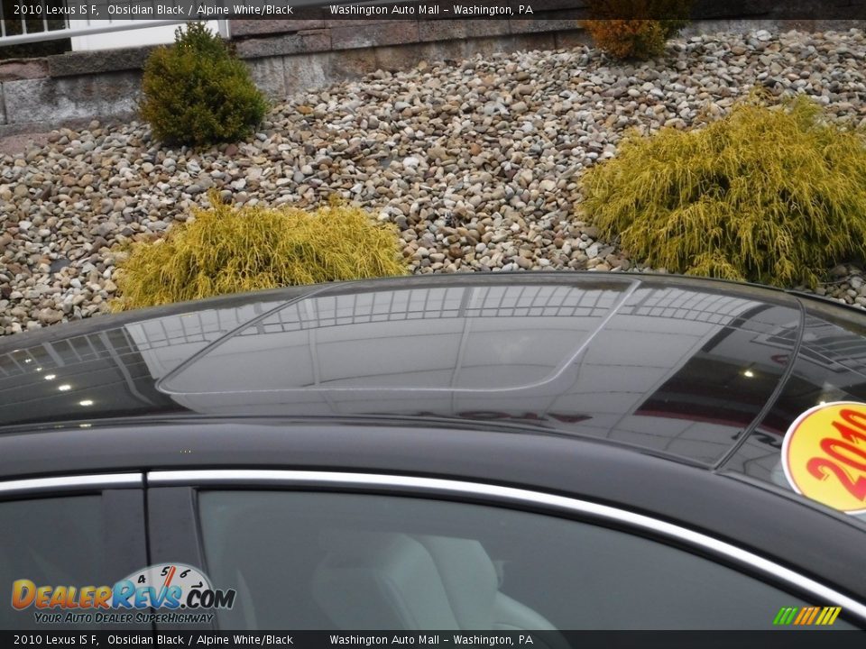 2010 Lexus IS F Obsidian Black / Alpine White/Black Photo #4