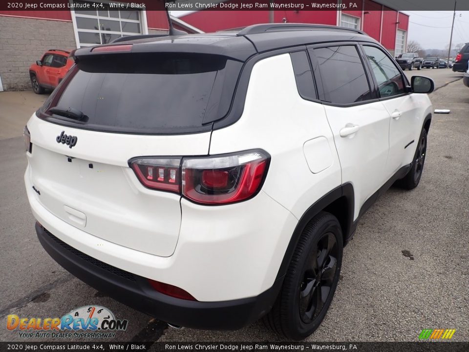 2020 Jeep Compass Latitude 4x4 White / Black Photo #5