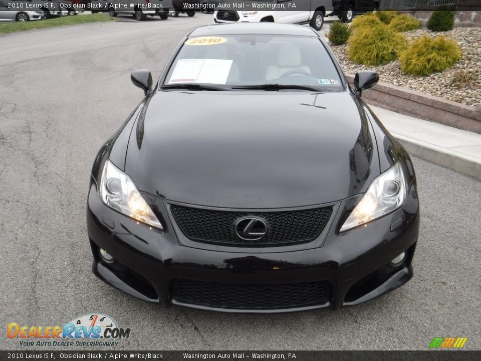 2010 Lexus IS F Obsidian Black / Alpine White/Black Photo #5