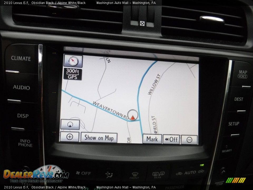 2010 Lexus IS F Obsidian Black / Alpine White/Black Photo #22