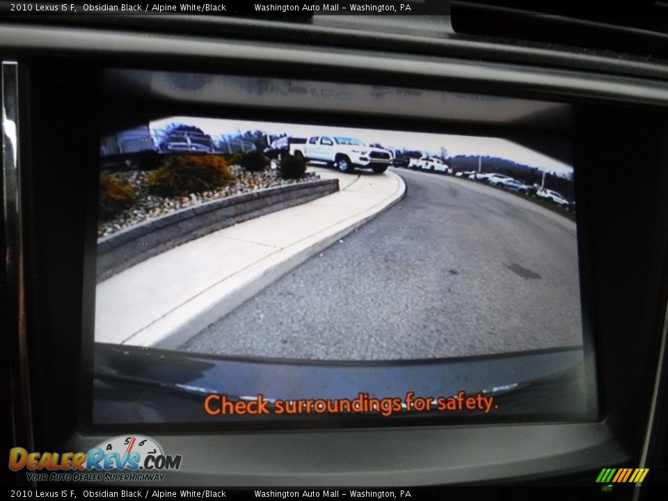 2010 Lexus IS F Obsidian Black / Alpine White/Black Photo #23