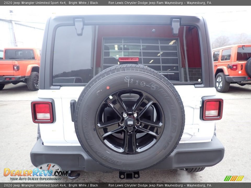 2020 Jeep Wrangler Unlimited Sport 4x4 Bright White / Black Photo #4