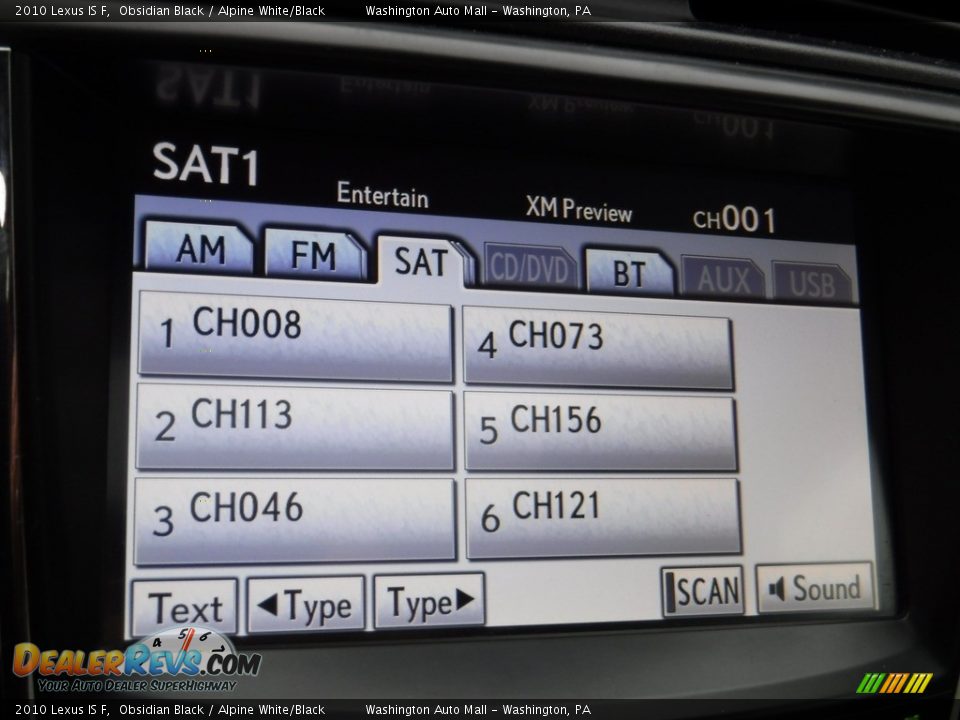 2010 Lexus IS F Obsidian Black / Alpine White/Black Photo #24