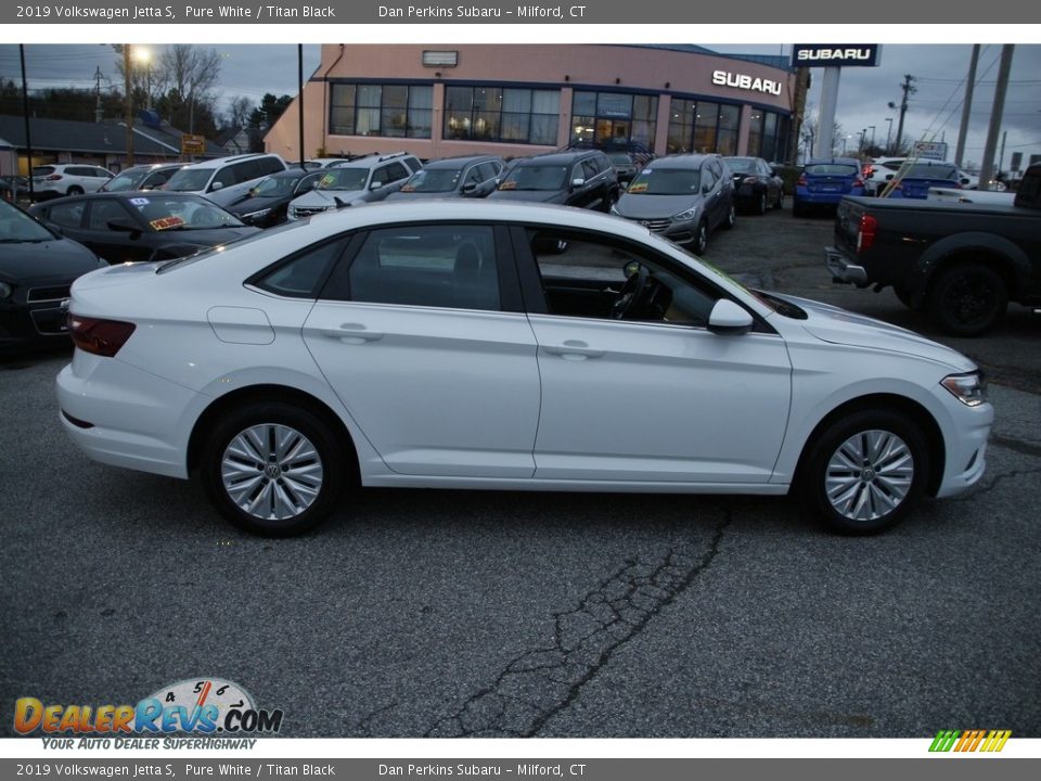 2019 Volkswagen Jetta S Pure White / Titan Black Photo #4