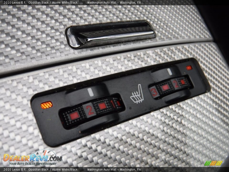 2010 Lexus IS F Obsidian Black / Alpine White/Black Photo #25