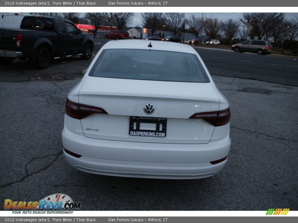 2019 Volkswagen Jetta S Pure White / Titan Black Photo #6
