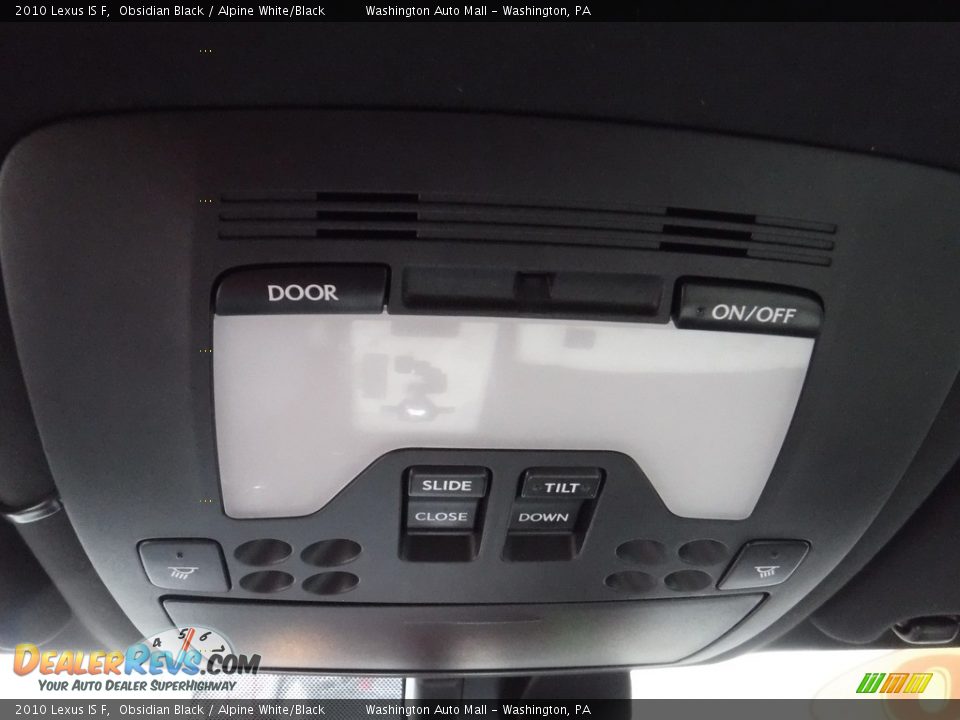 2010 Lexus IS F Obsidian Black / Alpine White/Black Photo #27