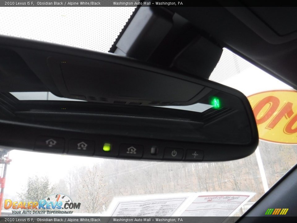 2010 Lexus IS F Obsidian Black / Alpine White/Black Photo #28