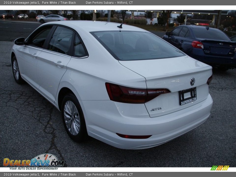 2019 Volkswagen Jetta S Pure White / Titan Black Photo #7