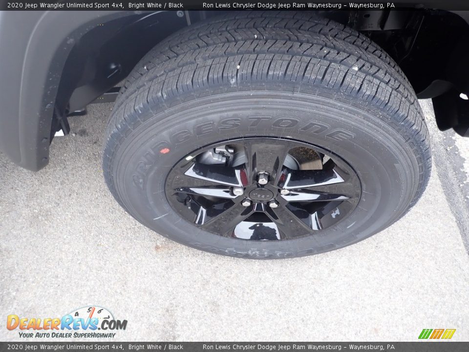 2020 Jeep Wrangler Unlimited Sport 4x4 Bright White / Black Photo #9