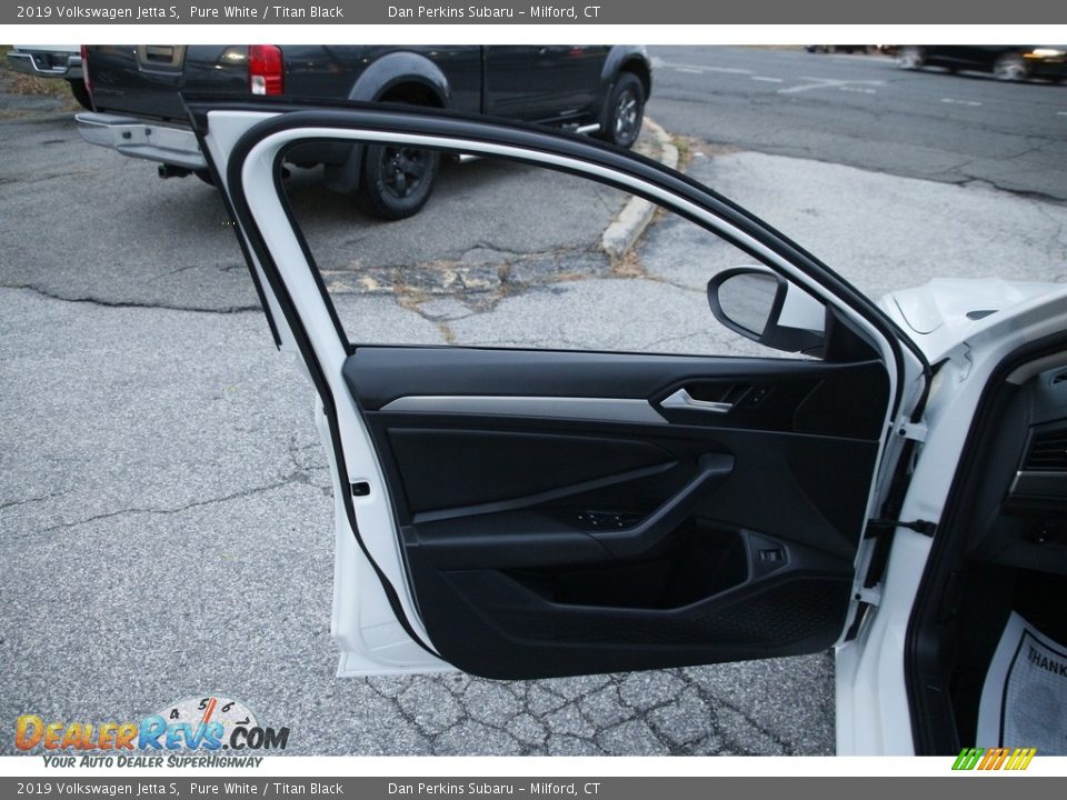 2019 Volkswagen Jetta S Pure White / Titan Black Photo #9