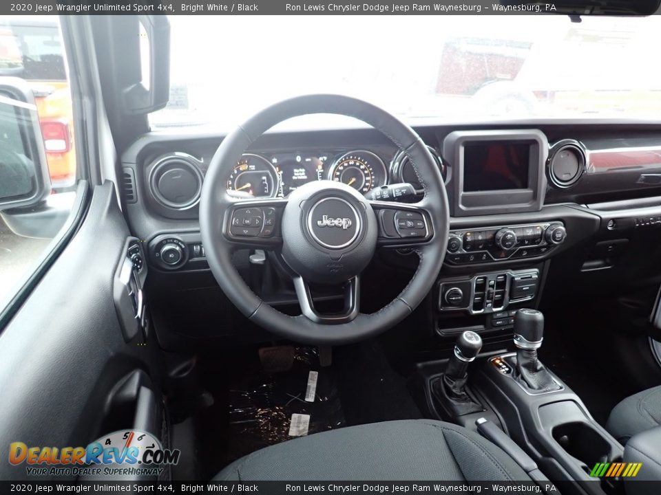 2020 Jeep Wrangler Unlimited Sport 4x4 Bright White / Black Photo #13