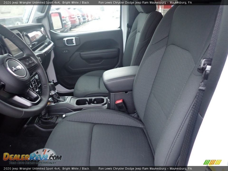 2020 Jeep Wrangler Unlimited Sport 4x4 Bright White / Black Photo #14