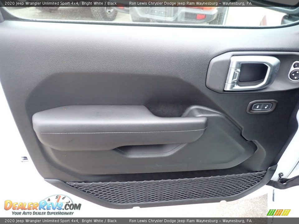 2020 Jeep Wrangler Unlimited Sport 4x4 Bright White / Black Photo #15