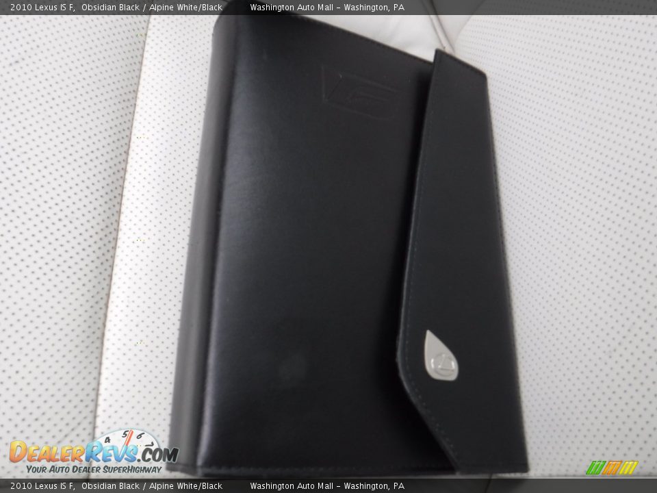 2010 Lexus IS F Obsidian Black / Alpine White/Black Photo #35