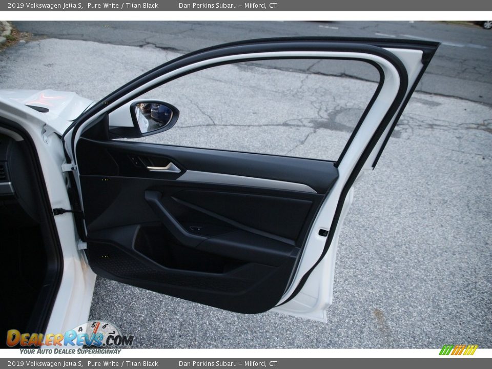 2019 Volkswagen Jetta S Pure White / Titan Black Photo #16
