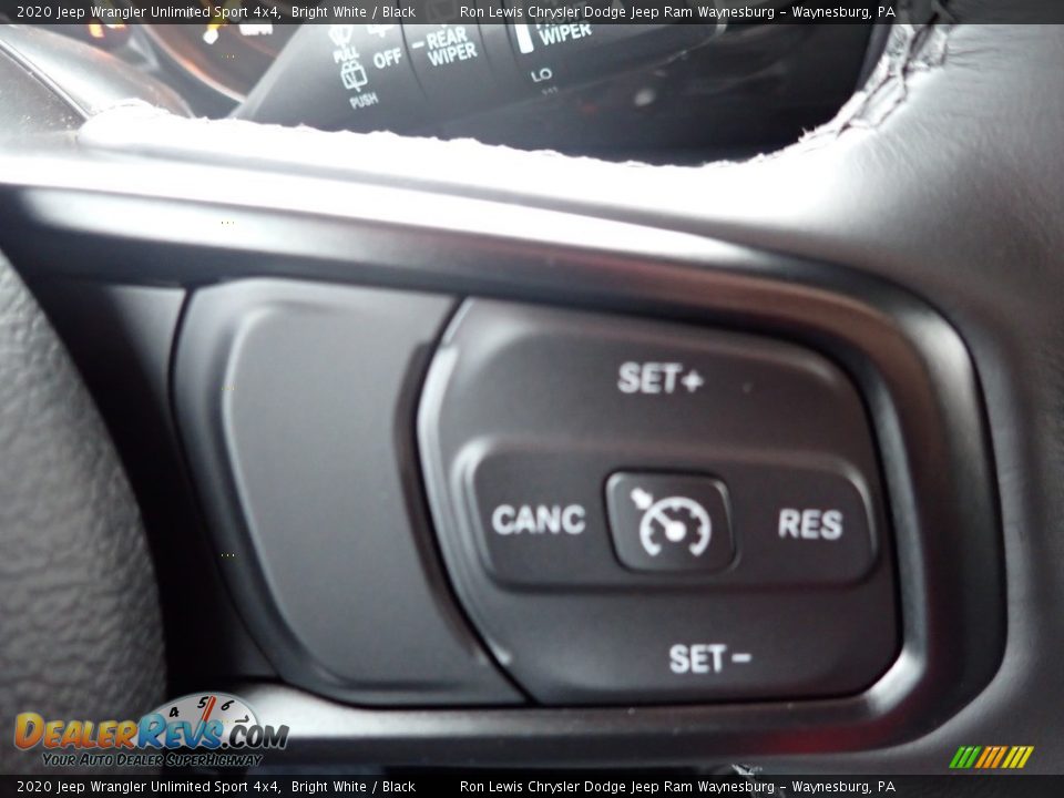 2020 Jeep Wrangler Unlimited Sport 4x4 Bright White / Black Photo #19