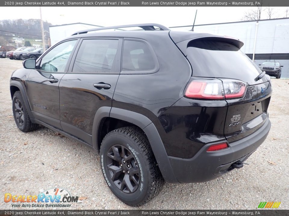 2020 Jeep Cherokee Latitude 4x4 Diamond Black Crystal Pearl / Black Photo #3