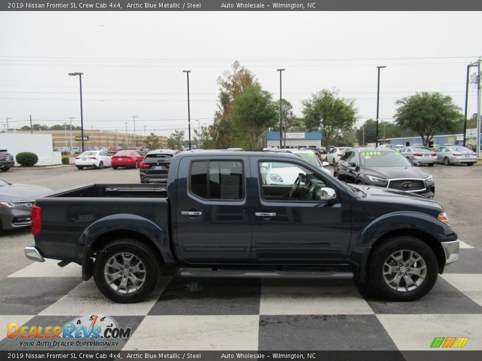 2019 Nissan Frontier SL Crew Cab 4x4 Arctic Blue Metallic / Steel Photo #3