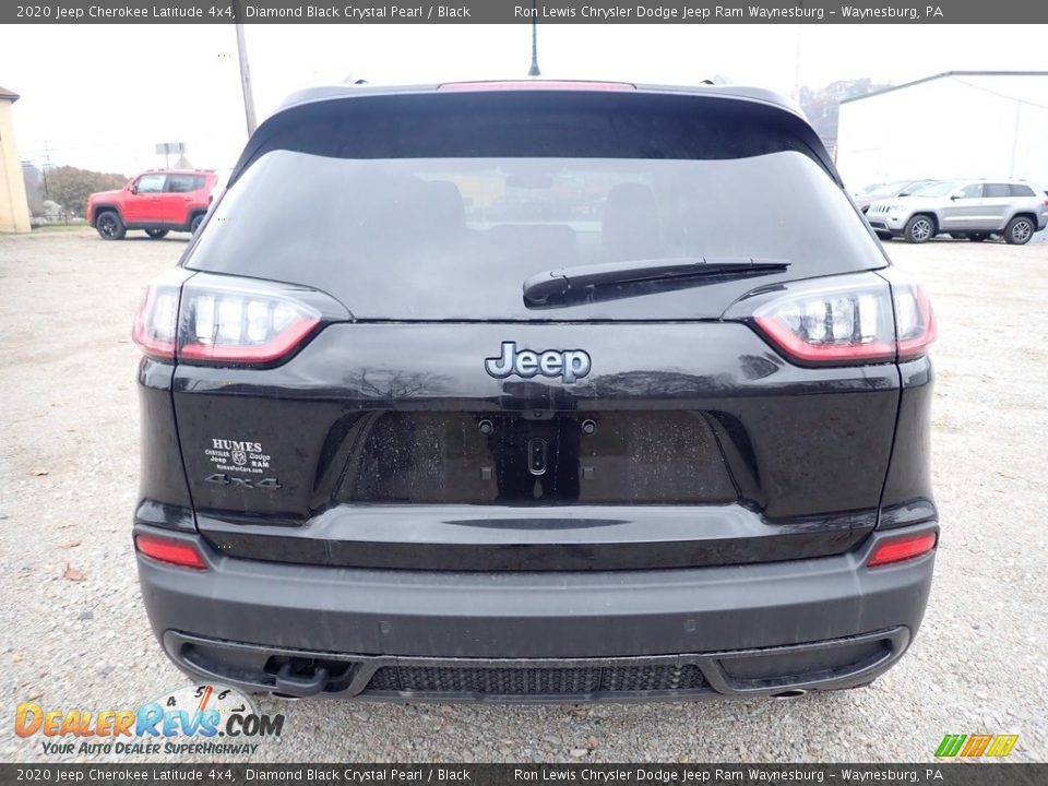 2020 Jeep Cherokee Latitude 4x4 Diamond Black Crystal Pearl / Black Photo #4