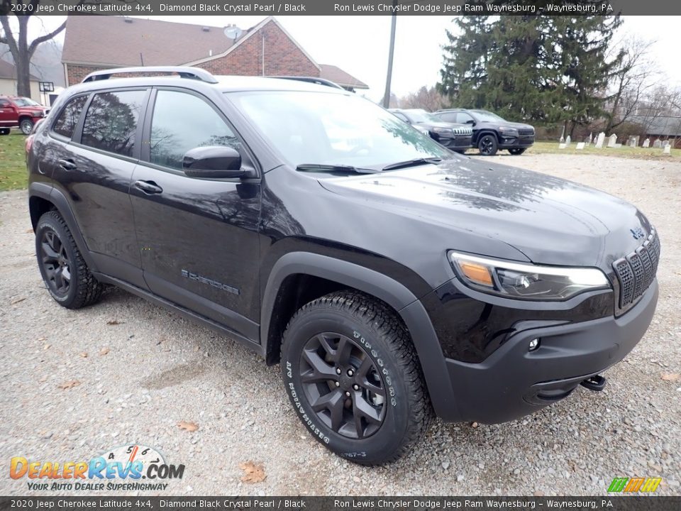 2020 Jeep Cherokee Latitude 4x4 Diamond Black Crystal Pearl / Black Photo #7