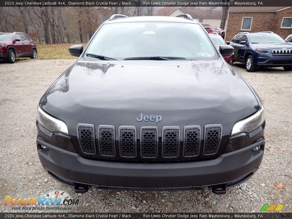 2020 Jeep Cherokee Latitude 4x4 Diamond Black Crystal Pearl / Black Photo #8