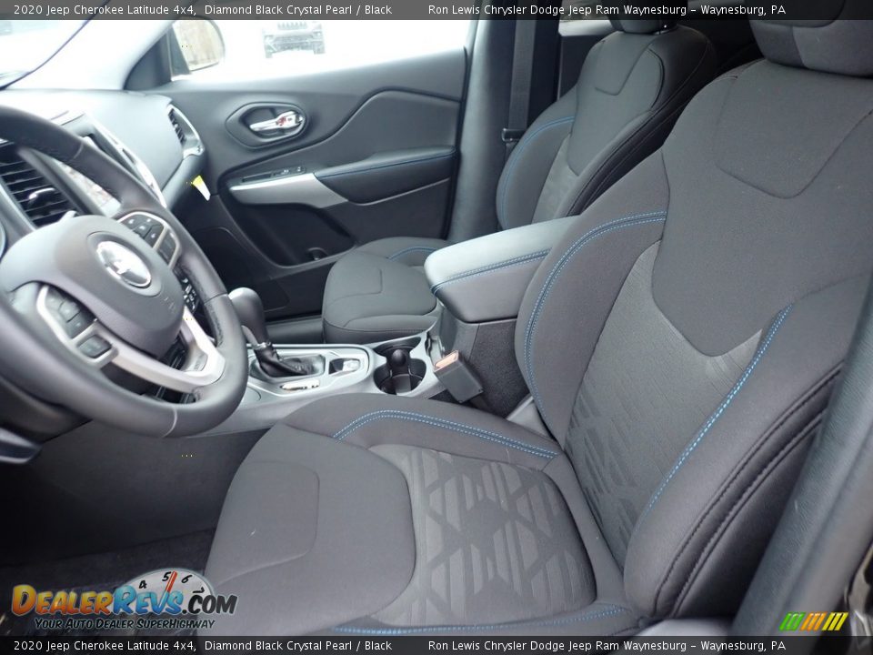 2020 Jeep Cherokee Latitude 4x4 Diamond Black Crystal Pearl / Black Photo #15