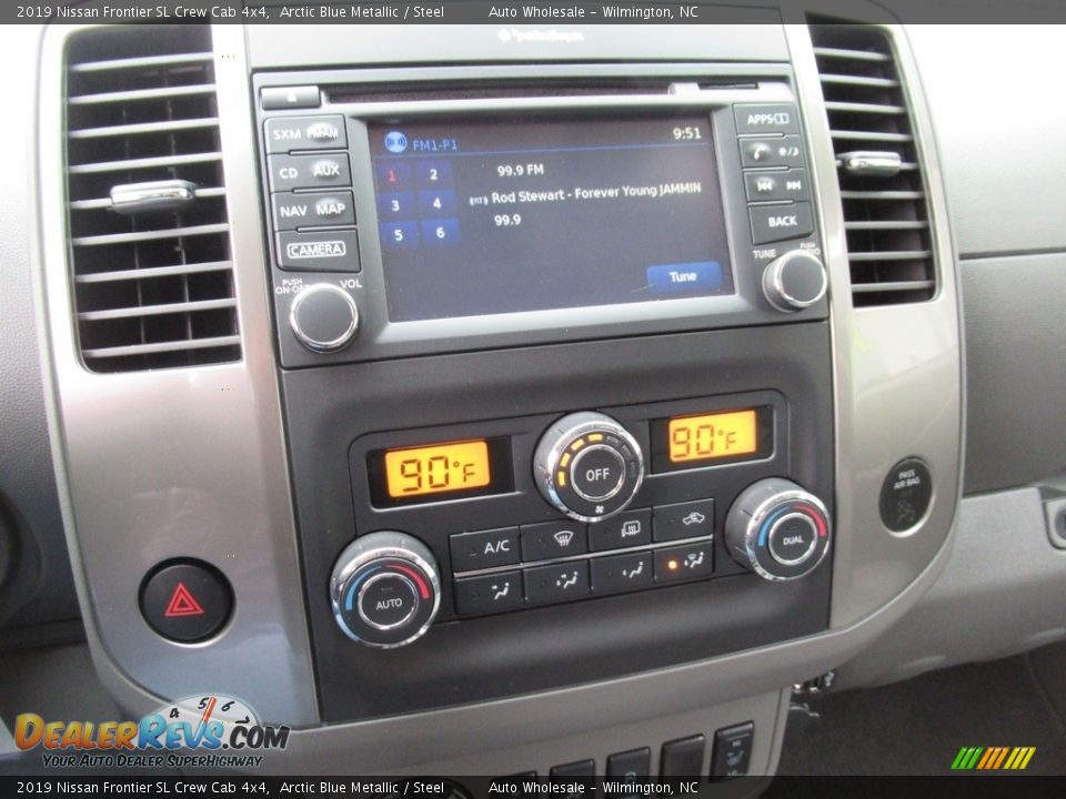 2019 Nissan Frontier SL Crew Cab 4x4 Arctic Blue Metallic / Steel Photo #18