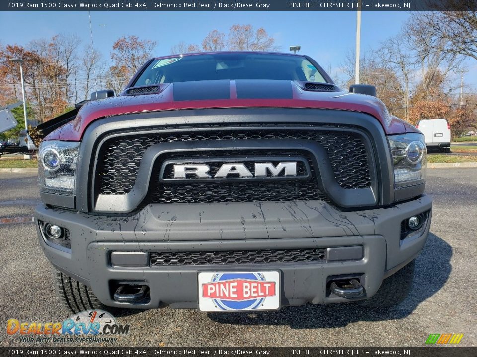2019 Ram 1500 Classic Warlock Quad Cab 4x4 Delmonico Red Pearl / Black/Diesel Gray Photo #2