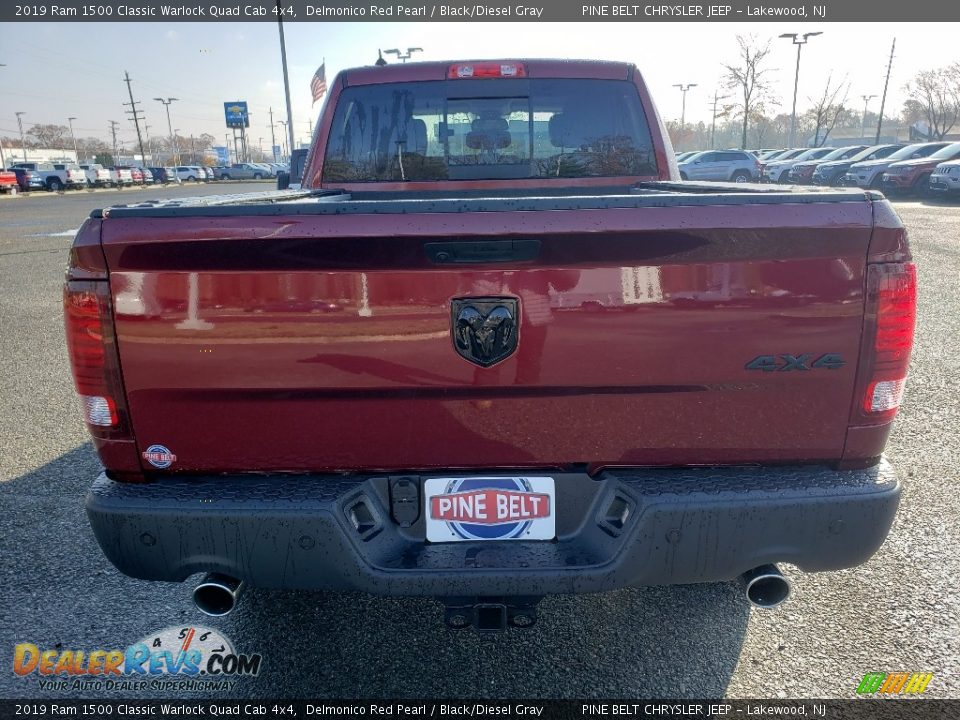 2019 Ram 1500 Classic Warlock Quad Cab 4x4 Delmonico Red Pearl / Black/Diesel Gray Photo #5