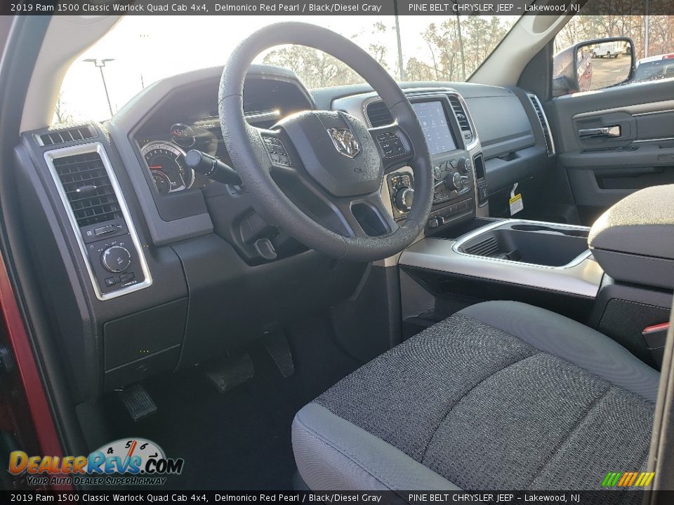 2019 Ram 1500 Classic Warlock Quad Cab 4x4 Delmonico Red Pearl / Black/Diesel Gray Photo #8