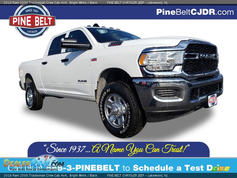 2019 Ram 2500 Tradesman Crew Cab 4x4 Bright White / Black Photo #1