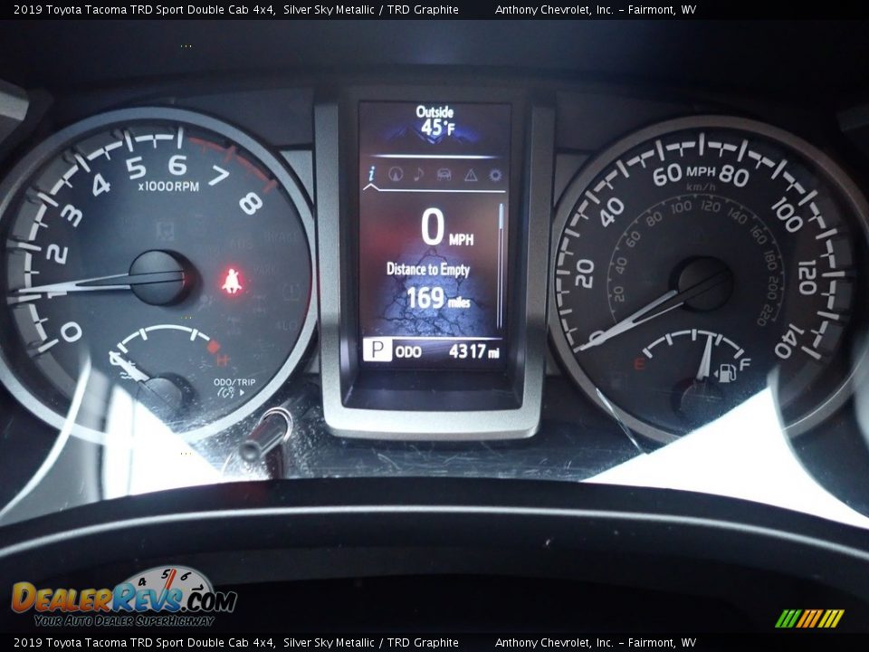 2019 Toyota Tacoma TRD Sport Double Cab 4x4 Silver Sky Metallic / TRD Graphite Photo #18