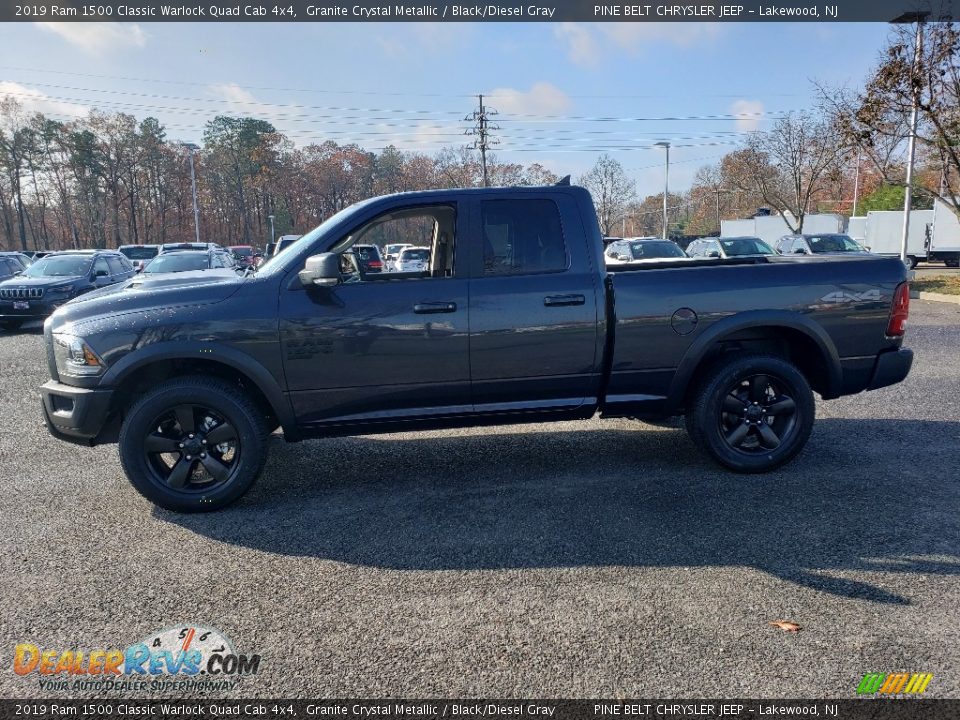 2019 Ram 1500 Classic Warlock Quad Cab 4x4 Granite Crystal Metallic / Black/Diesel Gray Photo #3