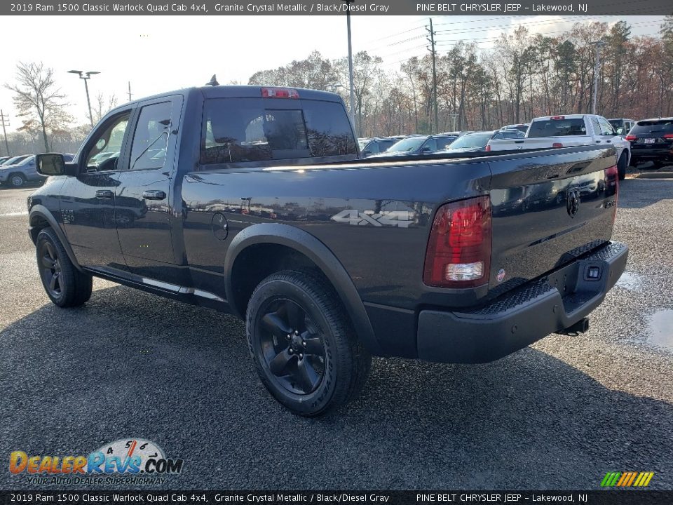 2019 Ram 1500 Classic Warlock Quad Cab 4x4 Granite Crystal Metallic / Black/Diesel Gray Photo #4