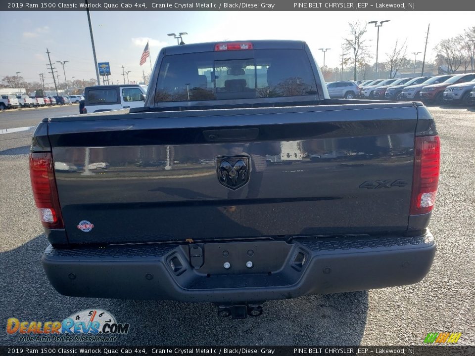 2019 Ram 1500 Classic Warlock Quad Cab 4x4 Granite Crystal Metallic / Black/Diesel Gray Photo #5