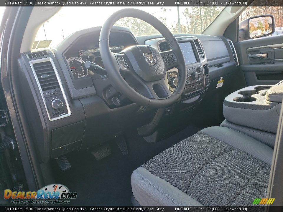 2019 Ram 1500 Classic Warlock Quad Cab 4x4 Granite Crystal Metallic / Black/Diesel Gray Photo #8