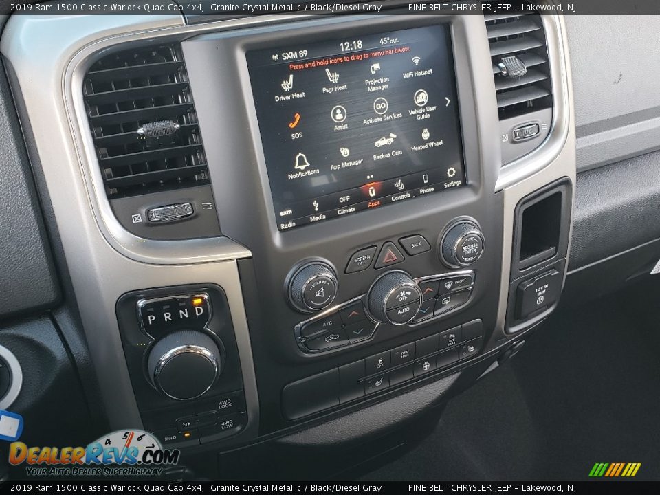 2019 Ram 1500 Classic Warlock Quad Cab 4x4 Granite Crystal Metallic / Black/Diesel Gray Photo #10