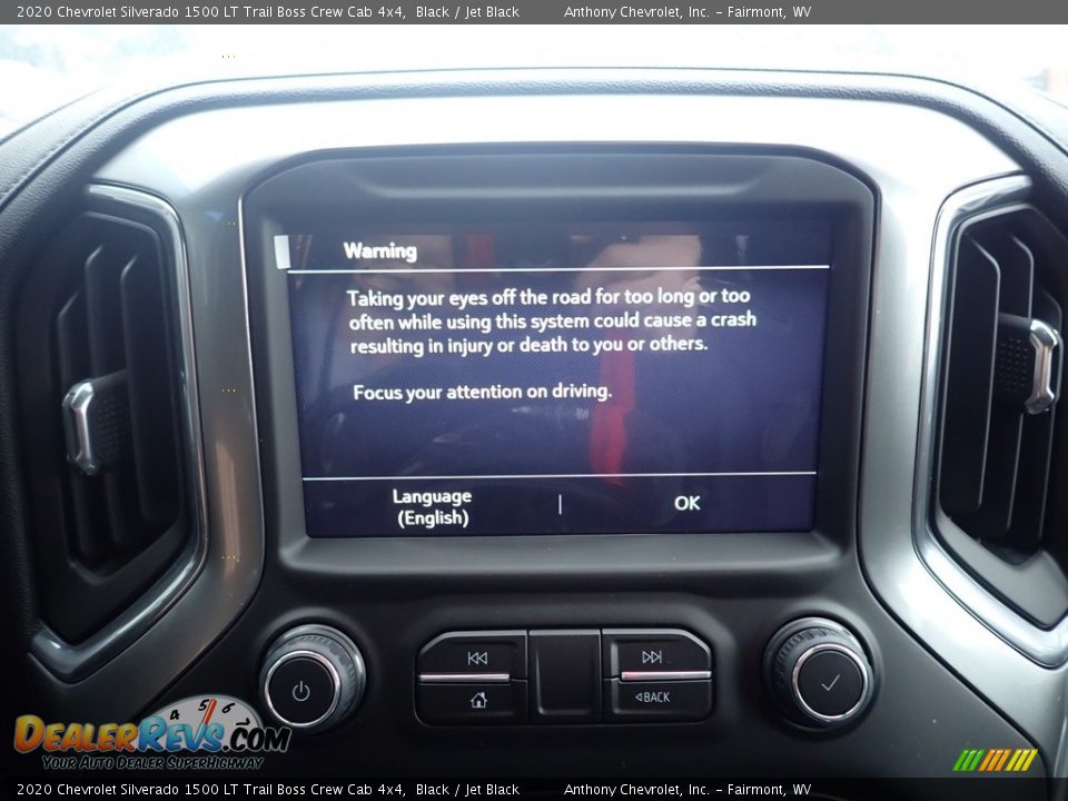 2020 Chevrolet Silverado 1500 LT Trail Boss Crew Cab 4x4 Black / Jet Black Photo #16