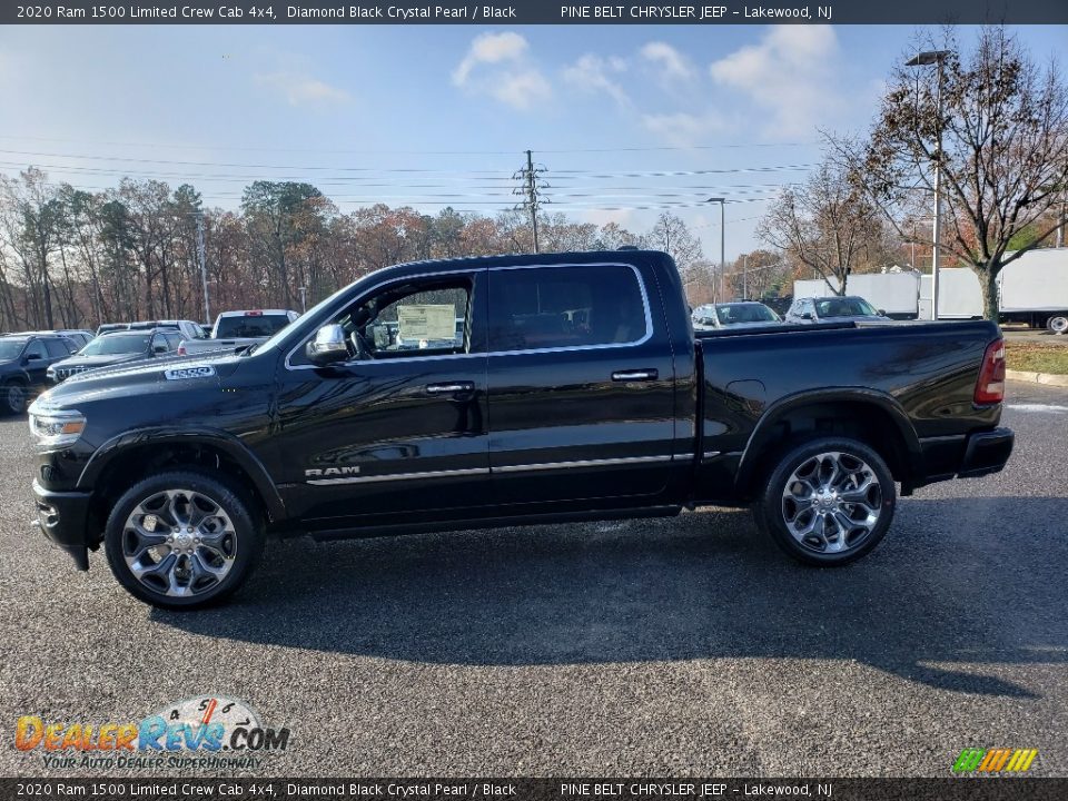 Diamond Black Crystal Pearl 2020 Ram 1500 Limited Crew Cab 4x4 Photo #3
