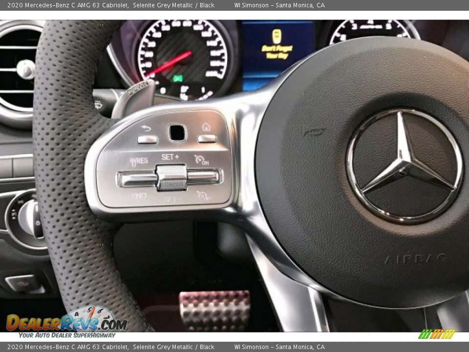 2020 Mercedes-Benz C AMG 63 Cabriolet Steering Wheel Photo #18
