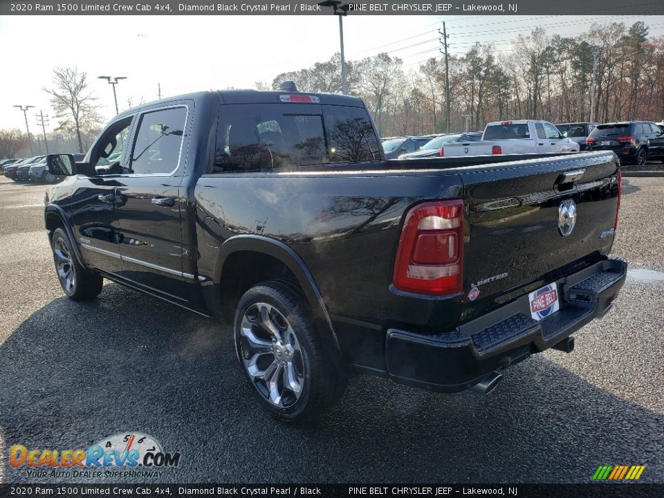 2020 Ram 1500 Limited Crew Cab 4x4 Diamond Black Crystal Pearl / Black Photo #4