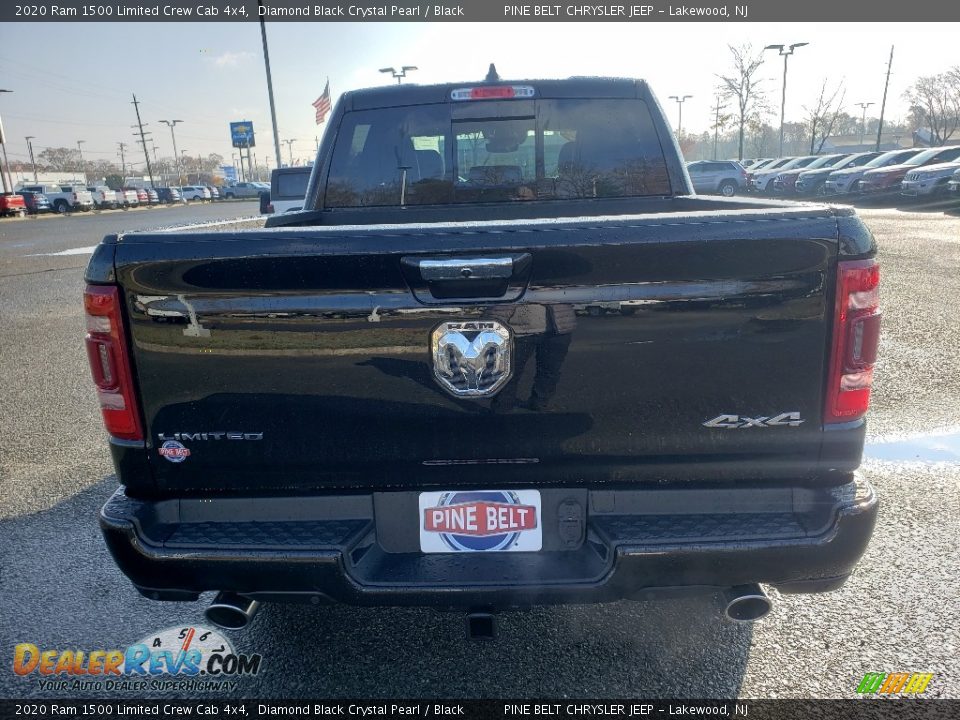 2020 Ram 1500 Limited Crew Cab 4x4 Diamond Black Crystal Pearl / Black Photo #5