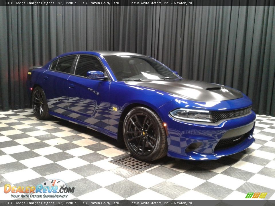 2018 Dodge Charger Daytona 392 IndiGo Blue / Brazen Gold/Black Photo #4