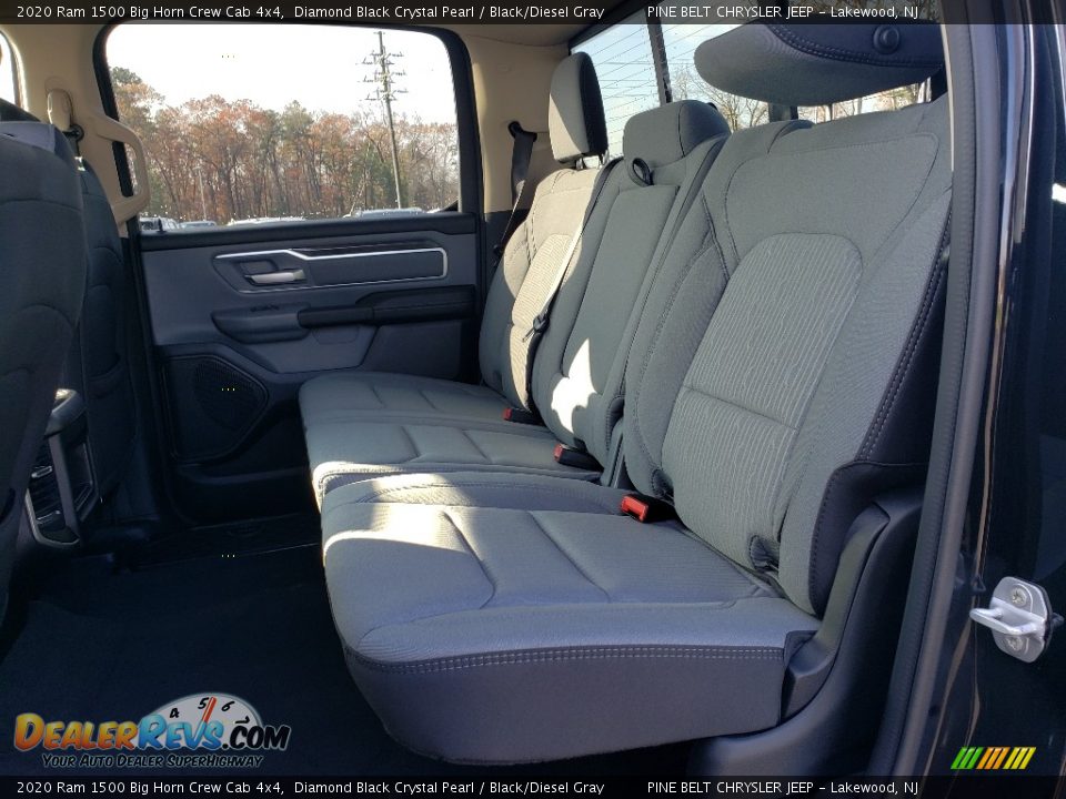 2020 Ram 1500 Big Horn Crew Cab 4x4 Diamond Black Crystal Pearl / Black/Diesel Gray Photo #6