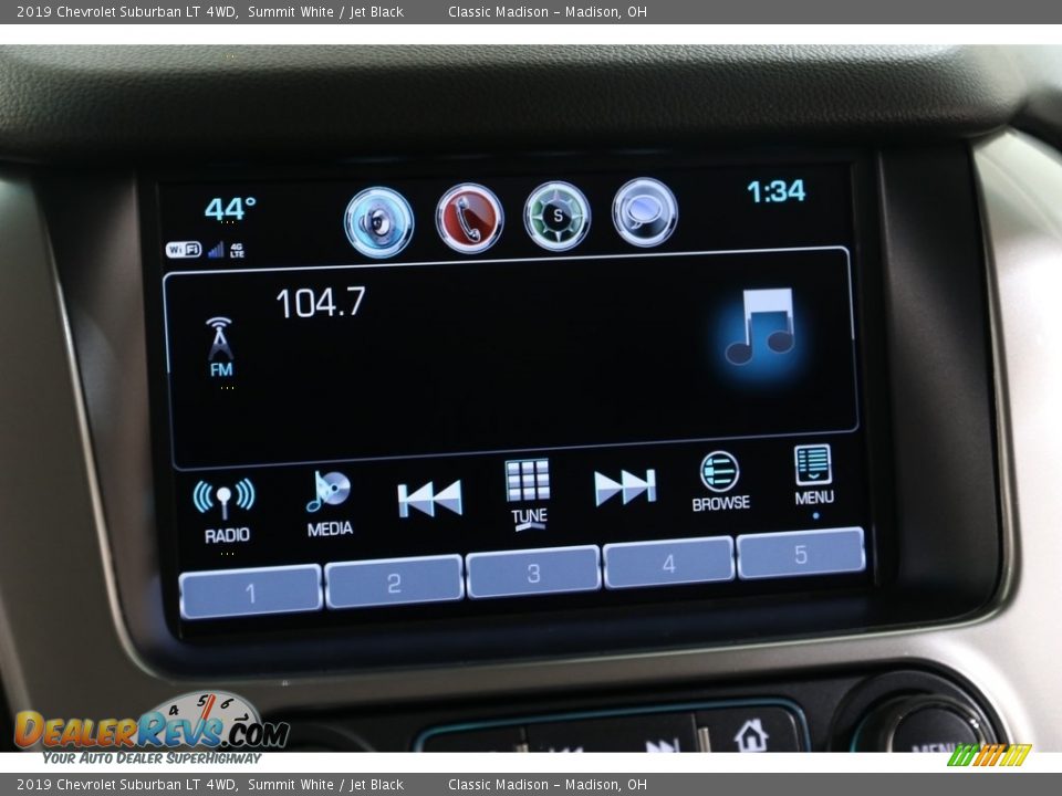 2019 Chevrolet Suburban LT 4WD Summit White / Jet Black Photo #14