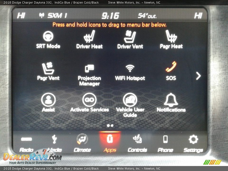 2018 Dodge Charger Daytona 392 IndiGo Blue / Brazen Gold/Black Photo #25