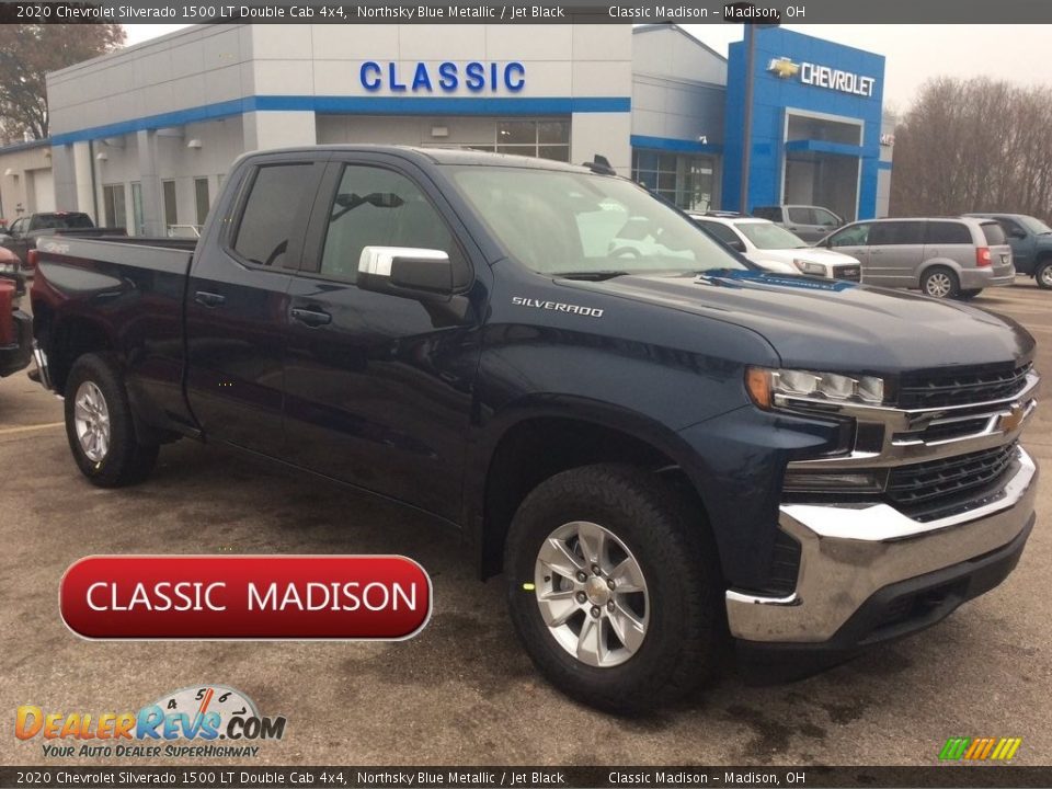 2020 Chevrolet Silverado 1500 LT Double Cab 4x4 Northsky Blue Metallic / Jet Black Photo #1